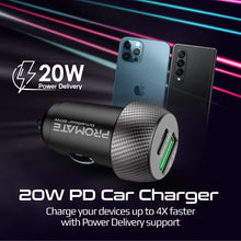 Load image into Gallery viewer, Promate DriveGear-20W Fast Pumping Mini Car Charger 20W