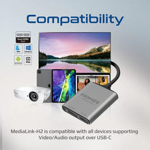 Load image into Gallery viewer, 4K High Definition USB-C to Dual HDMI Adapter