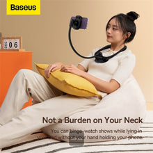 Load image into Gallery viewer, Baseus ComfortJoy Series universal neck mount, phone stand black