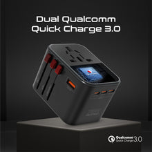 Load image into Gallery viewer, promate 75w ganfast power delivery travel adapter