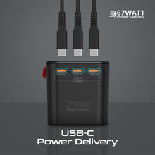 Load image into Gallery viewer, promate 75w ganfast power delivery travel adapter