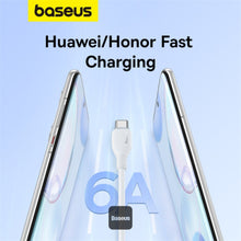 Load image into Gallery viewer, Baseus Pudding Series Fast Charging Cable With High-Speed Data Transmission USB-A to Type-C 100W 6A 1.2M