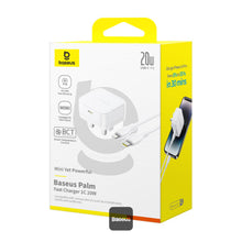 Load image into Gallery viewer, Baseus Palm 30W PD Type-C Fast Charging Wall Charger with Fast Charging Type-C to Type-C Data Cable