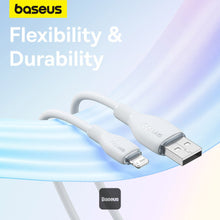 Load image into Gallery viewer, Baseus Pudding Series Fast Charging Cable With High-Speed Data Transmission USB-A to Lightning 20W 2.4A 2M