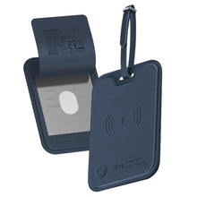 Load image into Gallery viewer, Promate Hushtag Hushtag Anti-loss Smart Luggage Tag With Apple Find My, Rfid Blocking, Wireless Charging, Leather Travel Tag With 6-month Battery, Bluetooth 5.2, Adjustable Strap, For Iphone & Ipad