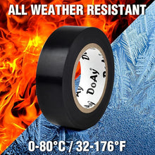 Load image into Gallery viewer, 8 Pack Black Electrical Tape