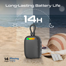 Load image into Gallery viewer, Promate Tingz Tingz Crystalsound 7w Portable Bluetooth Speaker With Rgb Light, Ipx6 Waterproof, Tws Stereo Pairing, Tf Card Slot, Hands-free Mic, 6h Playtime, Bluetooth 5.4