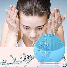 Load image into Gallery viewer, Face Scrubber Massager - Vibration Pore Clean Silicone Facial Brush Gentle Exfoliating