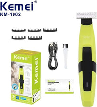 Load image into Gallery viewer, kemei Electric Beard Trimmer for Men Waterproof Cordless USB Rechargeable Hair Trimmer