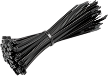 Load image into Gallery viewer, 50 Pack Black Plastic Cable Ties 250mm×3.6mm Heavy Duty Strong Nylon Premium