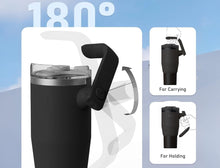 Load image into Gallery viewer, Stainless Steel 1200ml Insulated Tumbler with 180° Rotating Handle and Lid with Straw, 100% Leak Proof Travel