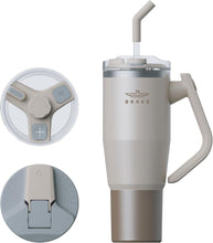 Load image into Gallery viewer, Stainless Steel 1200ml Insulated Tumbler with 180° Rotating Handle and Lid with Straw, 100% Leak Proof Travel