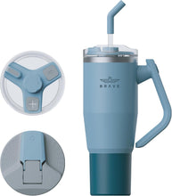 Load image into Gallery viewer, Stainless Steel 1200ml Insulated Tumbler with 180° Rotating Handle and Lid with Straw, 100% Leak Proof Travel