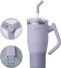 Load image into Gallery viewer, Stainless Steel 1200ml Insulated Tumbler with 180° Rotating Handle and Lid with Straw, 100% Leak Proof Travel