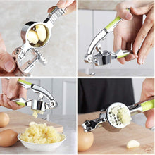 Load image into Gallery viewer, Stainless Steel Garlic Crusher Multi-Function Ginger Squeezer Chopper Nutcracker