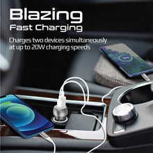 Load image into Gallery viewer, Promate DriveGear-20W Fast Pumping Mini Car Charger 20W