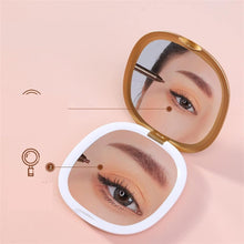 Load image into Gallery viewer, Mirror Double Sided Makeup Mirror Magnifying Portable Folding