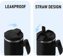 Load image into Gallery viewer, Stainless Steel 1200ml Insulated Tumbler with 180° Rotating Handle and Lid with Straw, 100% Leak Proof Travel