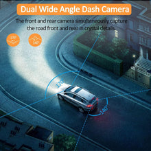 Load image into Gallery viewer, Dash Cam Front and Rear, Dash Camera for Cars Super Night Vision, 1920 * 1080P FHD