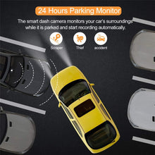 Load image into Gallery viewer, Dash Cam Front and Rear, Dash Camera for Cars Super Night Vision, 1920 * 1080P FHD