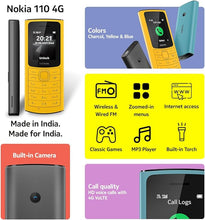 Load image into Gallery viewer, Nokia 110 4G Dual SIM black