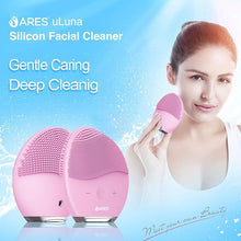 Load image into Gallery viewer, Face Scrubber Massager - Vibration Pore Clean Silicone Facial Brush Gentle Exfoliating