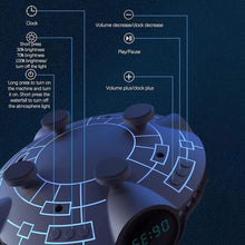 Load image into Gallery viewer, Bluetooth Speaker Table Desk Lamp Clock Audio RGB Rhythm Atmosphere Light Waterfall Bass Wireless Speakers