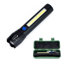 Load image into Gallery viewer, Fitto USB Rechargable Power Style LED Flashlight with Telescopic