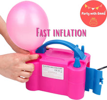 Load image into Gallery viewer, Portable Electric Dual Nozzle Air Blower for Fast Balloon Inflation and Party Decoration