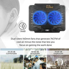 Load image into Gallery viewer, Promate Laptop Cooling Pad with Silent Fan Technology