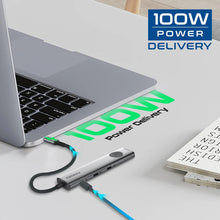 Load image into Gallery viewer, promate 4K@60Hz Multi-Function High Speed USB-C Hub with Screen Privacy Button