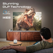 Load image into Gallery viewer, Promate Ultra-Portable 4K Wireless DLP Projector with touch controls