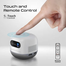 Load image into Gallery viewer, Promate Ultra-Portable 4K Wireless DLP Projector with touch controls