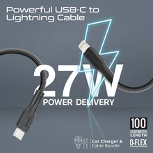 Load image into Gallery viewer, promate 33W Power Delivery Dual Port Car Charger Combo with Ultra-Fast USB-C to Lightning cable