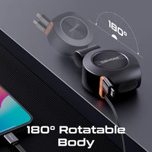 Load image into Gallery viewer, promate 88W Multi-Port Car Charger with Dual Retractable USB-C Cables