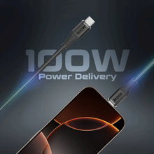 Load image into Gallery viewer, Promate 100W High-Speed Nylon Braided Multi-Device Charging Cable with Apple Watch Charger