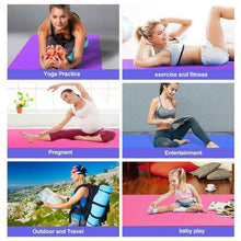 Load image into Gallery viewer, Slip Mat Yoga 10mm Thick Nbr Gym Mat Exercise Mat Sport, 183x61cm