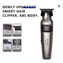 Load image into Gallery viewer, Kemei 10w Strong Powerful Hair Clipper Anti-slip Handle USB Hair Trimmer