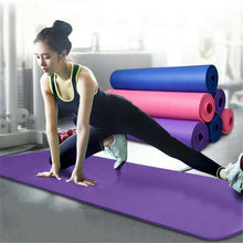 Load image into Gallery viewer, Slip Mat Yoga 10mm Thick Nbr Gym Mat Exercise Mat Sport, 183x61cm