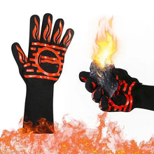 Load image into Gallery viewer, 932F Heat Resistant Flame Oven Barbecue Outdoor BBQ Gloves