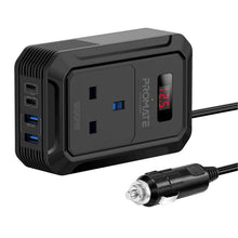 Load image into Gallery viewer, Promate Multi-Port DC to AC Power Inverter with 200W AC Socket