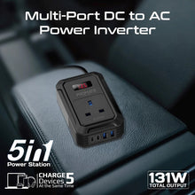 Load image into Gallery viewer, Promate Multi-Port DC to AC Power Inverter with 200W AC Socket