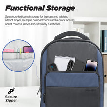 Load image into Gallery viewer, Promate Large Capacity Backpack with Multiple Compartments for 15.6” Laptops