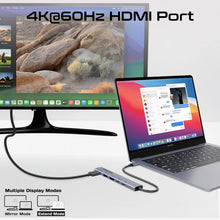 Load image into Gallery viewer, Promate 4K@60Hz Multi-function High-Speed USB-C Hub with 100W Power Delivery