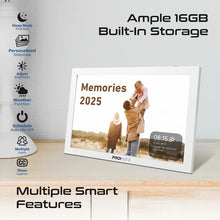 Load image into Gallery viewer, promate 10.1" Vibrant Full HD Smart Multimedia Wi-Fi Digital Photo Frame
