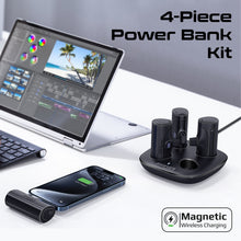 Load image into Gallery viewer, Promate 4-Piece Power Bank Kit includes four compact and portable chargers