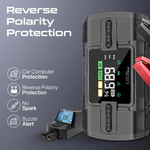 Load image into Gallery viewer, Promate 1200A/12V High-Capacity Jump Starter 150PSI Air Compressor with 12000mAh Power bank & Flashlight