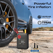 Load image into Gallery viewer, PROMATE 800A/12V High-Capacity Jump Starter 150PSI Air Compressor with 10000mAh Power Bank & Flashlight