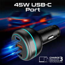 Load image into Gallery viewer, PROMATE 230W RapidCharge™ Car Charger with Dual Power Delivery and Quick Charge Ports