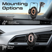 Load image into Gallery viewer, Promate 15W Transparent Auto Clamping Car Wireless Charging Mount